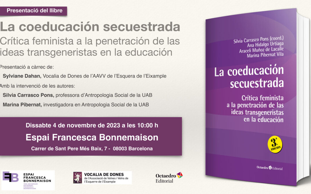 Presentació del llibre: La coeducación secuestrada