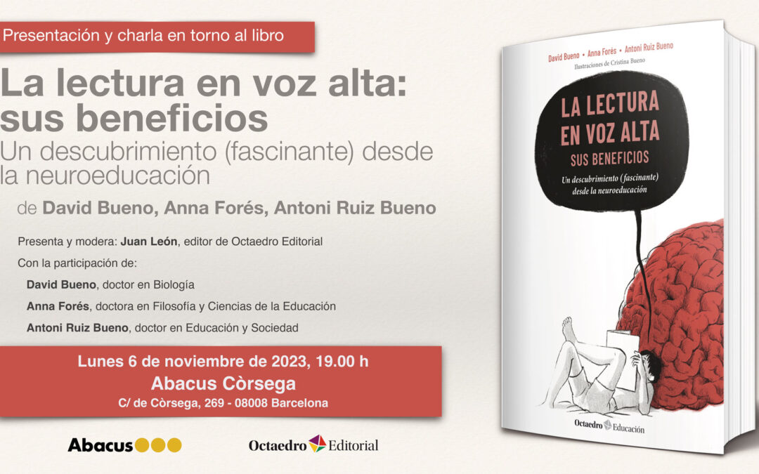 Presentación y charla en torno al libro: La lectura en voz alta: sus beneficios